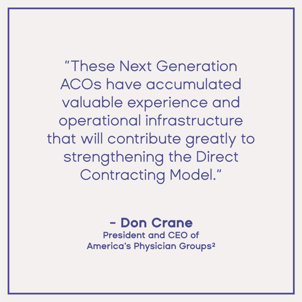 Don Crane thoughts on Direct Contracting Model