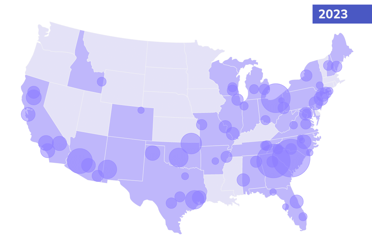 Pearl Health Provider Network Map 2023