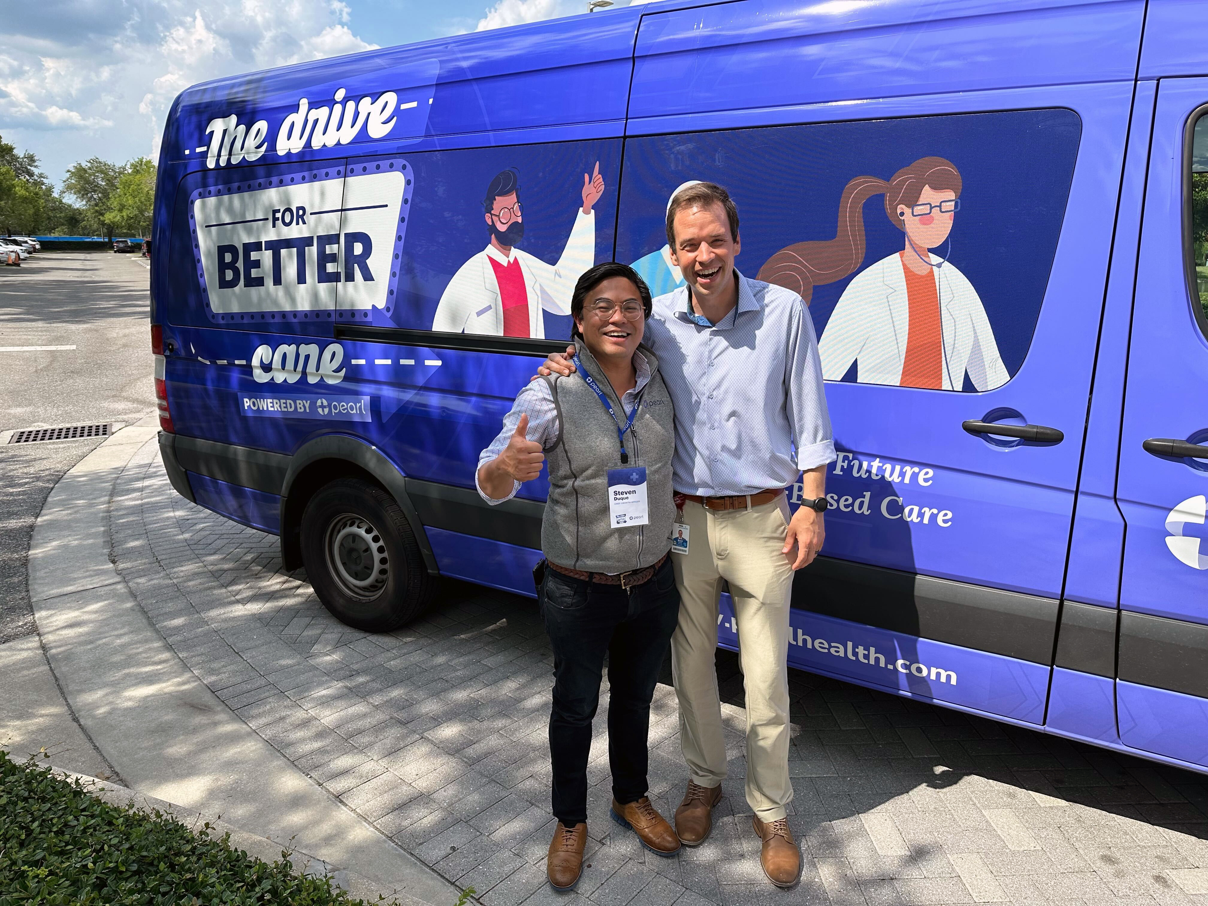 Steven Duque & Brent Davis with the PearlMobile